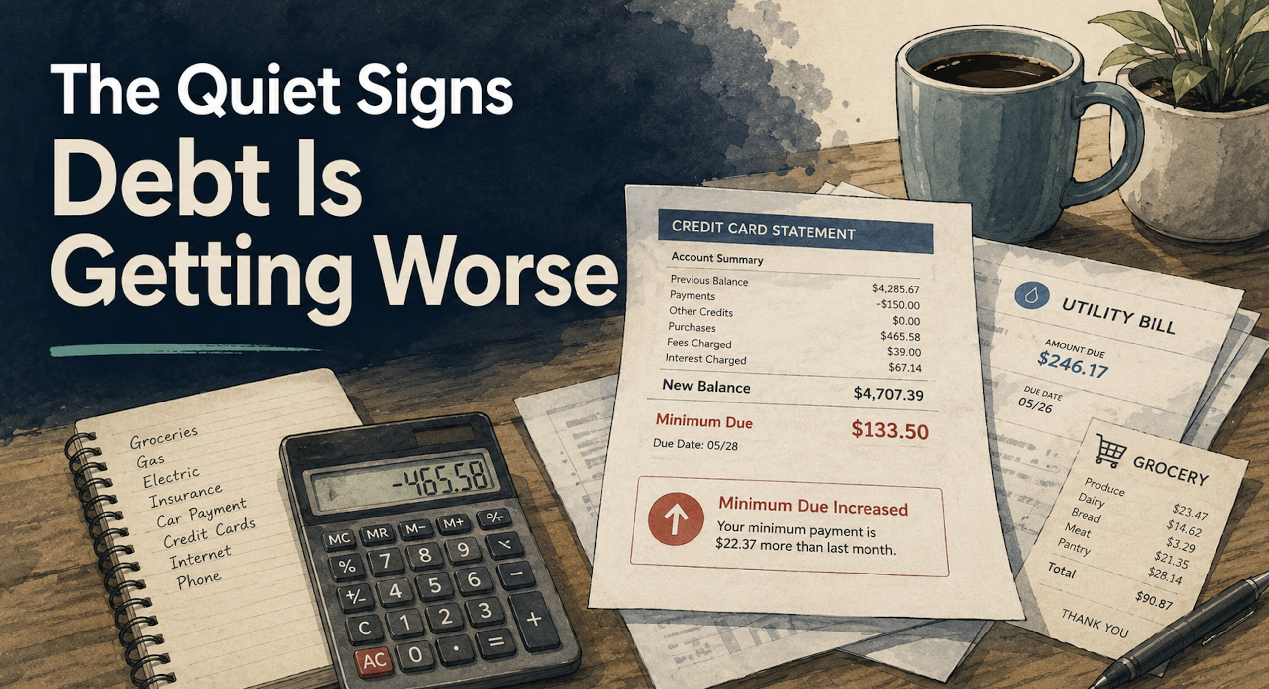 The Quiet Signs Your Debt Is About to Become a Serious Problem